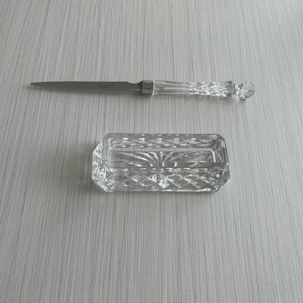 Crystal card holder & letter opener - Picture 10 of 10